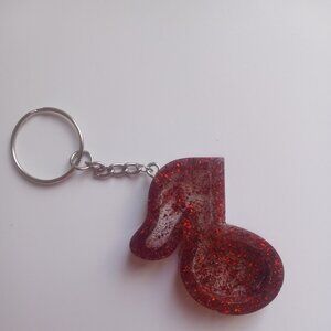 Music note keychain